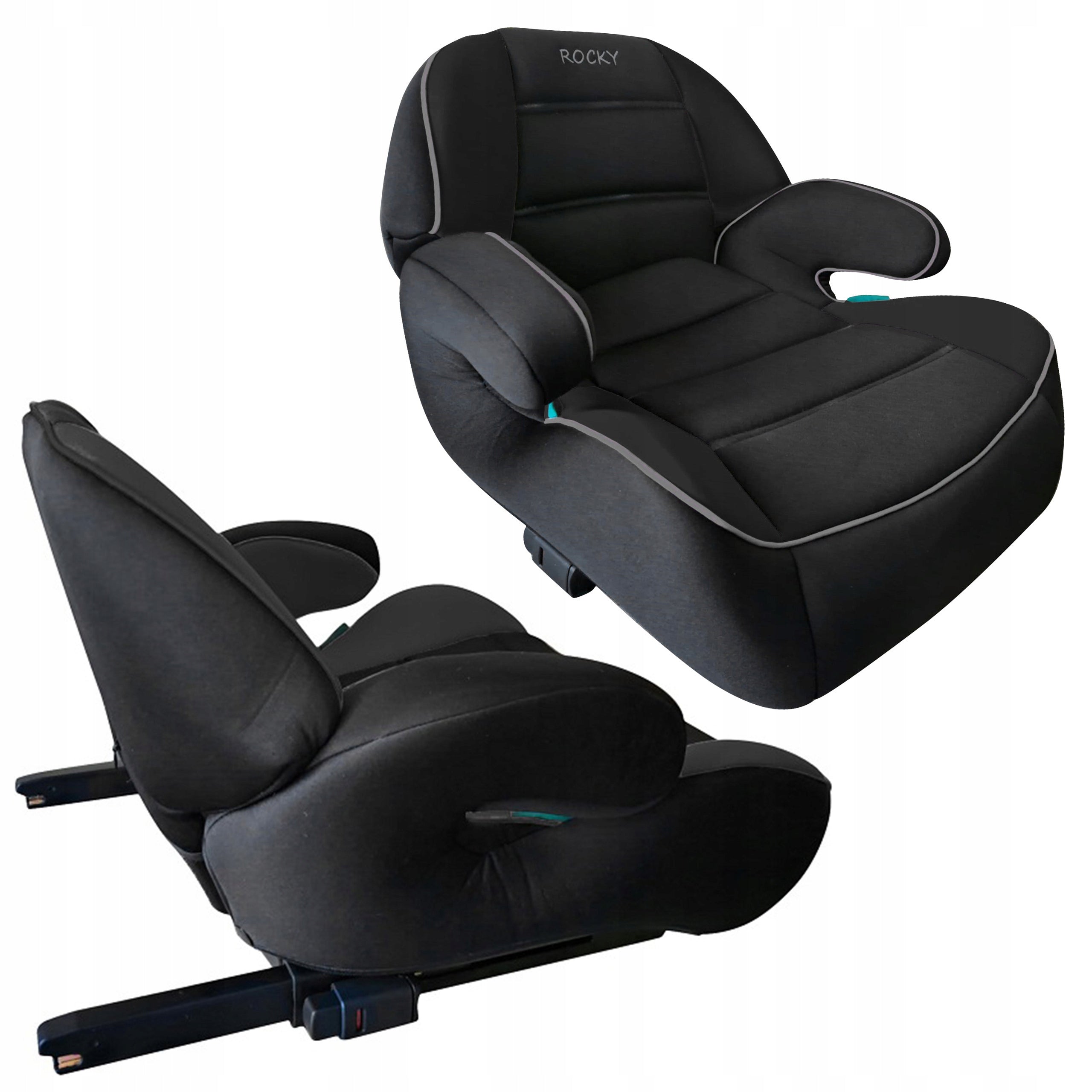 ROCKY isofix 125-150cm.base, seat, seat.15-36kg.
