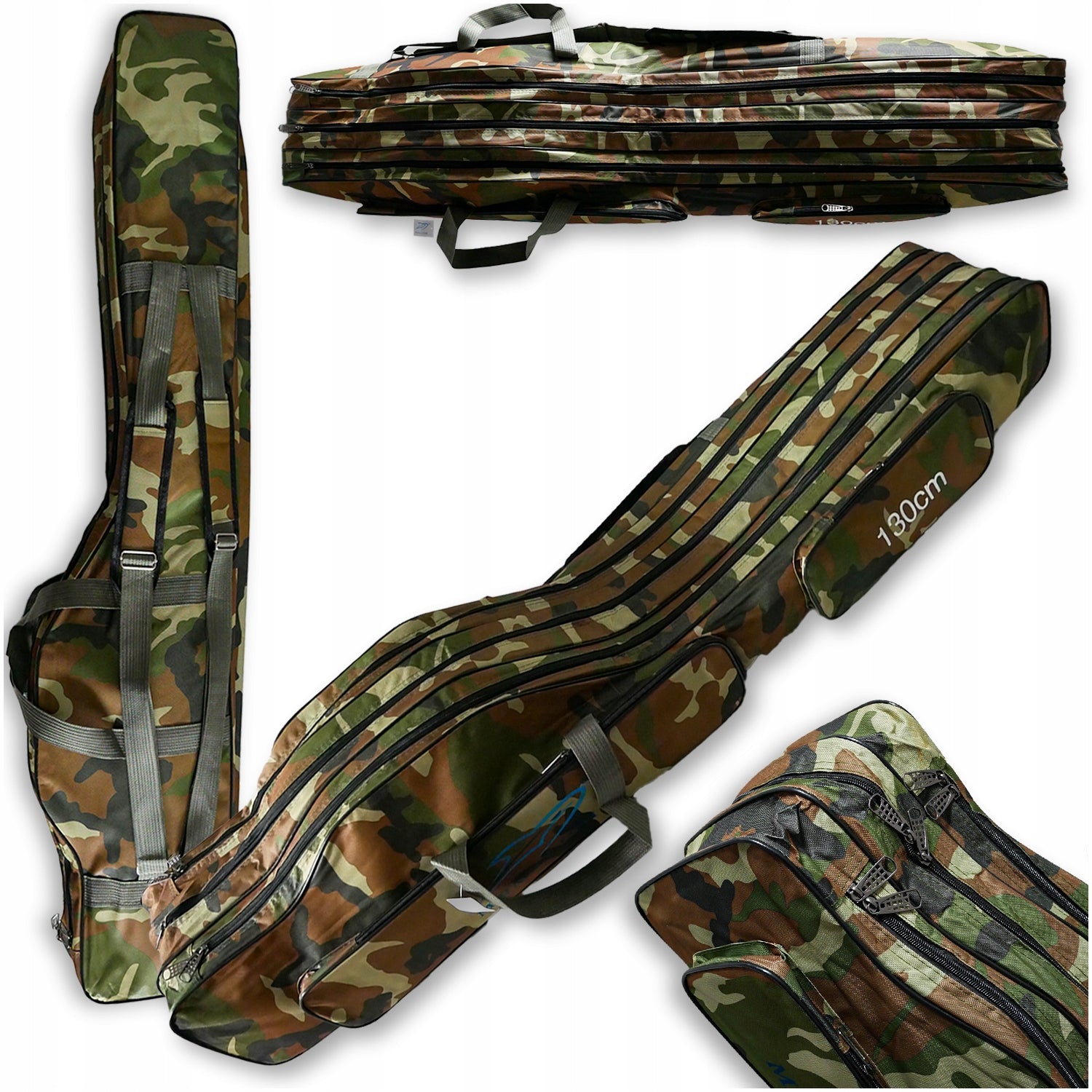 ROD COVER 130 cm 3 COMPARTMENTS WITH SIDE POCKETS FOR ACCESSORIES