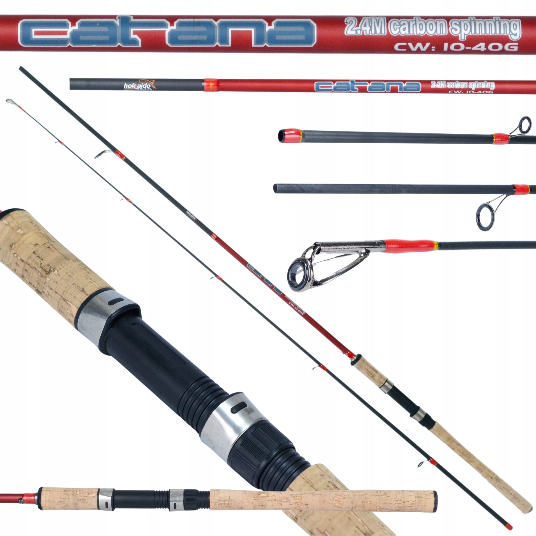 ROD HOKKAIDO CATANA CARBON SPINNING 2,4M 10-40G ULTRA LIGHT