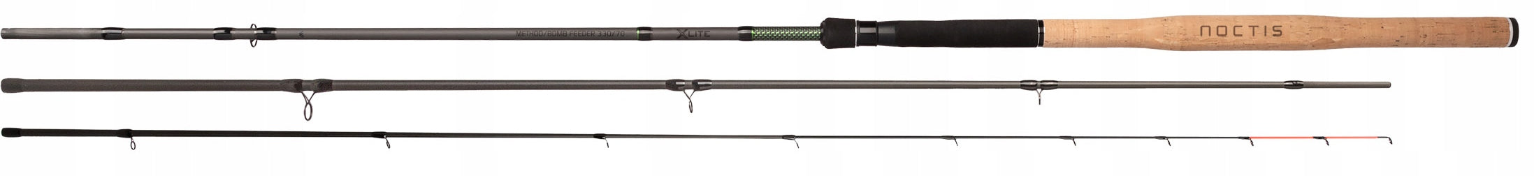 ROD - NOCTIS X LITE METHOD/BOMB FEEDER 330 c.w. up to 70g (3+3 sec.)