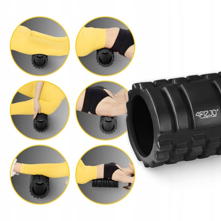 ROLLER MASSAGE ROLLER WITH PROJECTIONS CROSSFIT MOBILITY EXERCISE 14 X 33 CM Manufacturer code Wałek z wypustkami RE01