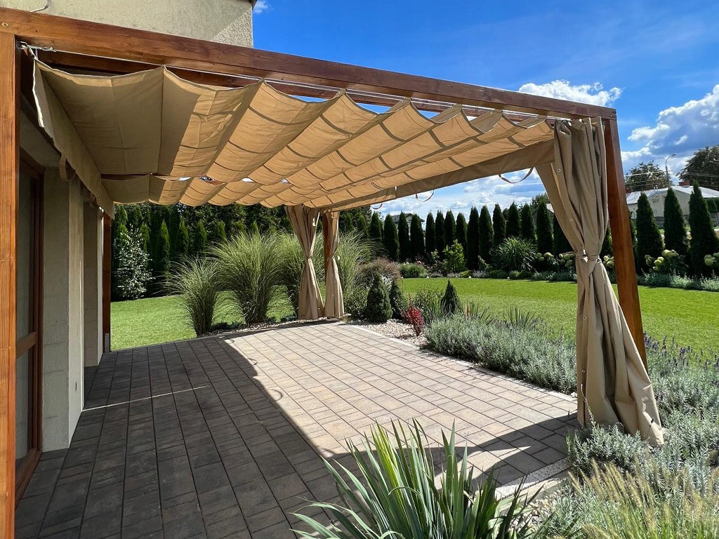 ROMAN ROLLER BLINDS, SOLAR, WATERPROOF, EXTENDABLE, ROLLING UP TO SIZE Manufacturer code RRP_DE_W