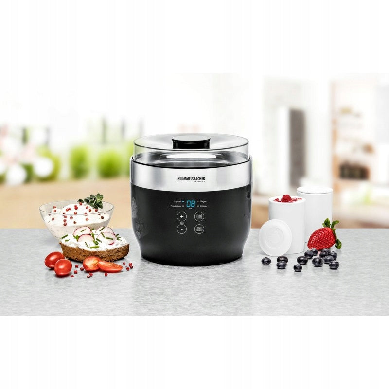 ROMMELSBACHER JG 80 YOGURT MAKER 20W 230V BLACK SILVER Manufacturer code JG 80