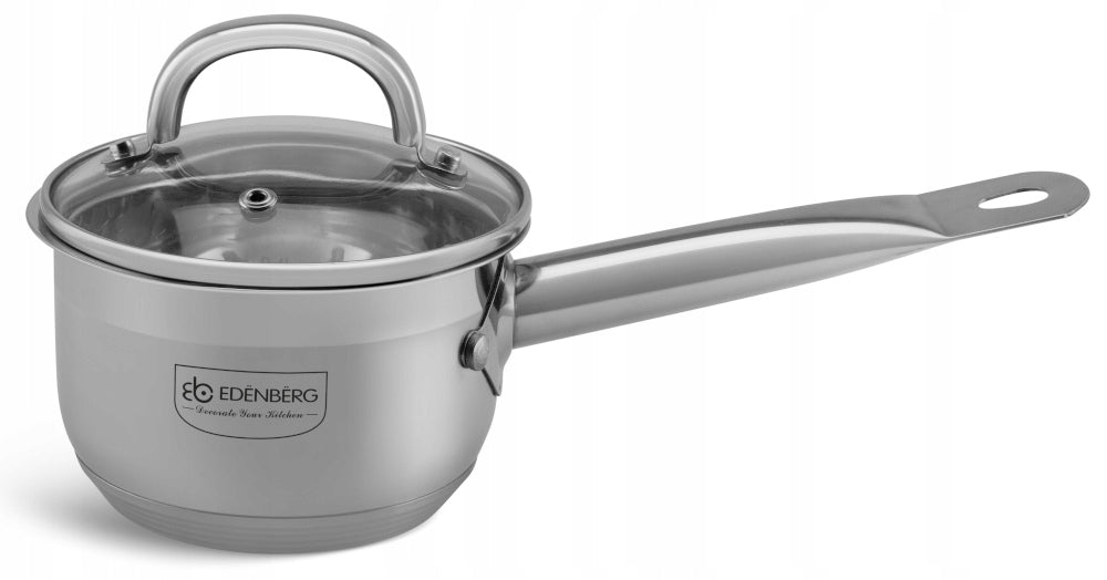 RONDEL Steel Pot THICK 5x BOTTOM with LID 0,8L 12cm 6011