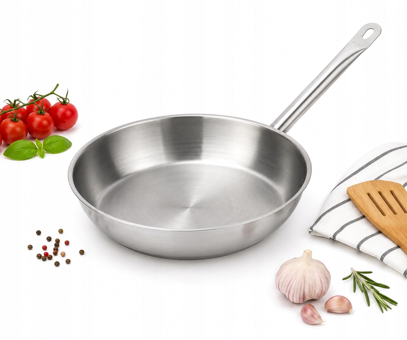 ROSSNER Steel Pan 28 cm Stainless Steel Traditional Solid Manufacturer code PT0028