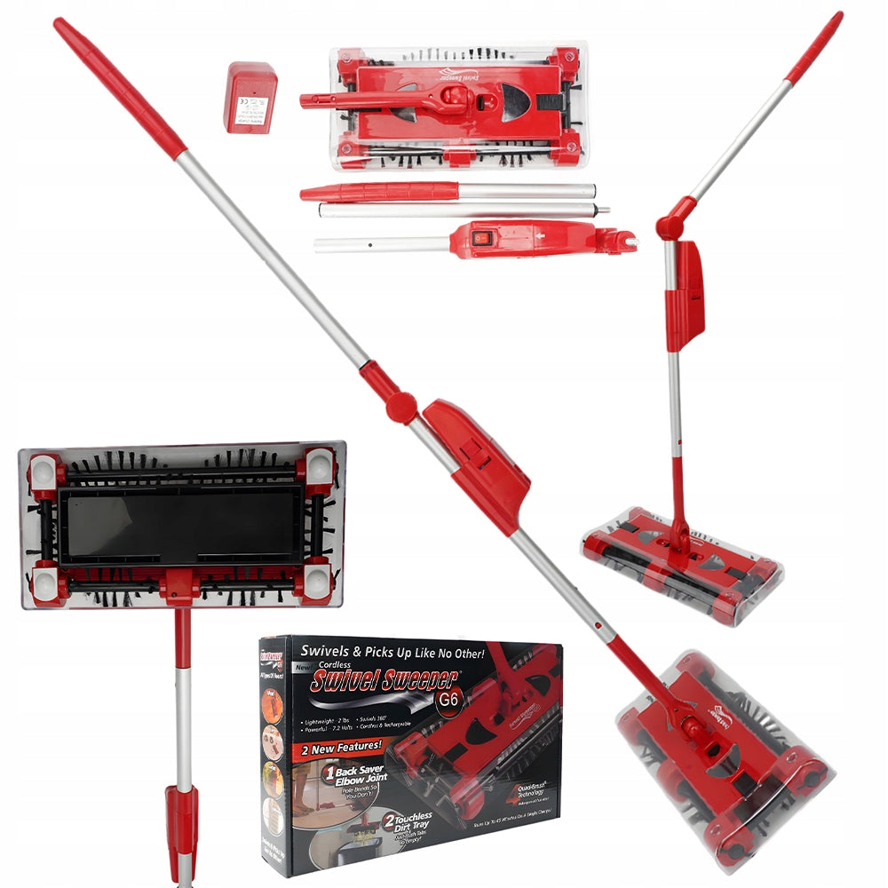 ROTARY BRUSH 800MAH BENT 90° - EASY EMPTYING OF THE CONTAINER WITHOUT A BAG