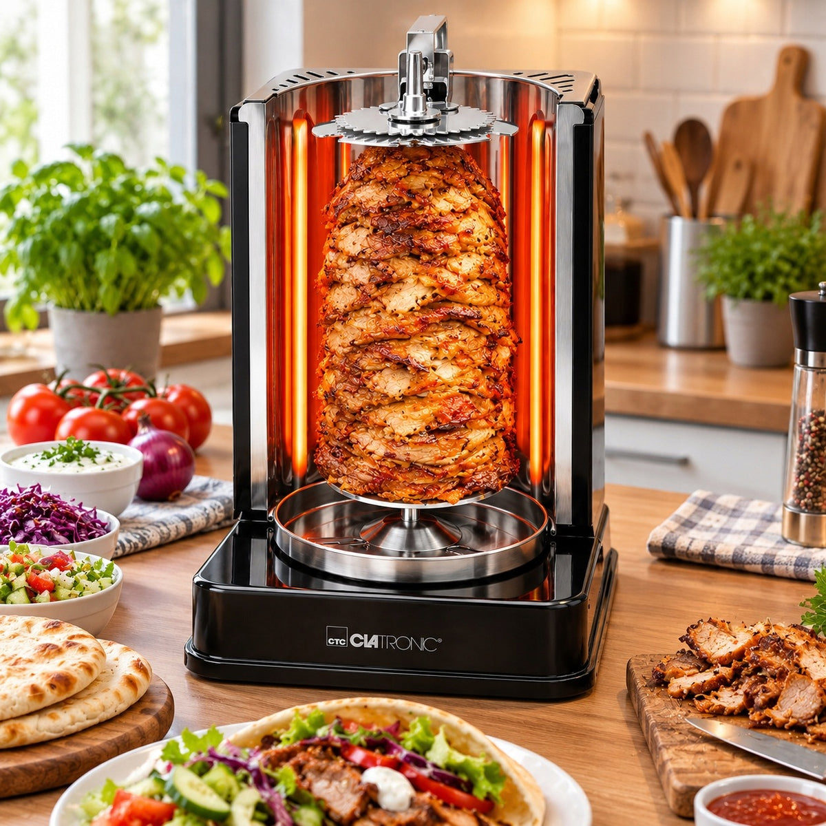 ROTARY GRILL FOR CHICKEN KEBAB VERTICAL TOASTER MULTIGRILL SKEWERS Manufacturer code 263831