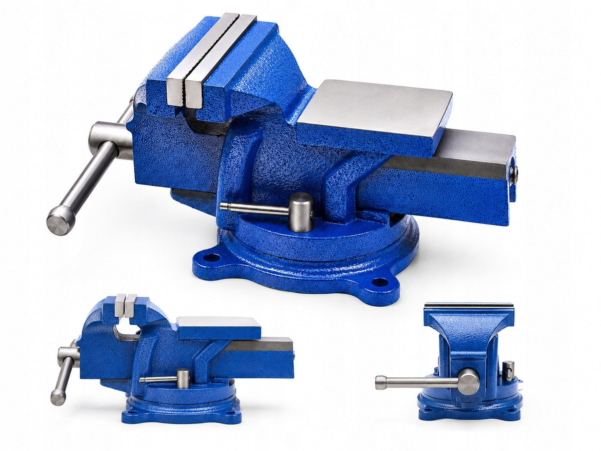 ROTARY LOCKSMITH TABLE VISE 100MM WITH ANVIL CAST IRON ANVIL 360° Packaging status original