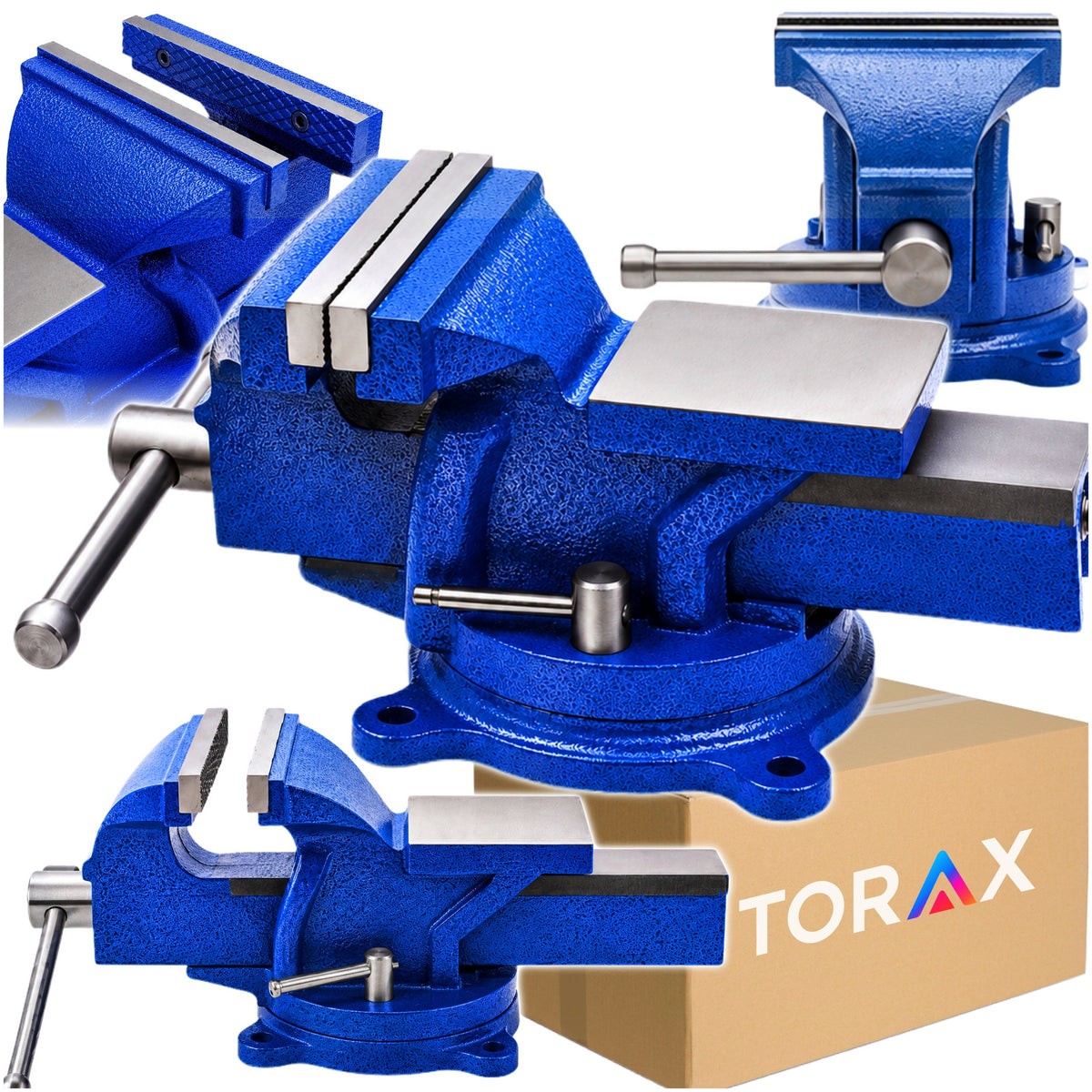 ROTARY LOCKSMITH TABLE VISE 100MM WITH ANVIL CAST IRON ANVIL 360°