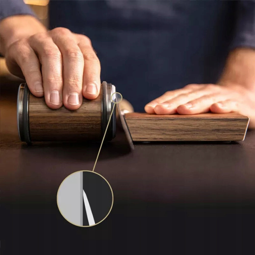 ROTATING KNIFE SHARPENER MAGNETIC KITCHEN SHARPENING STONES Brand Bedee