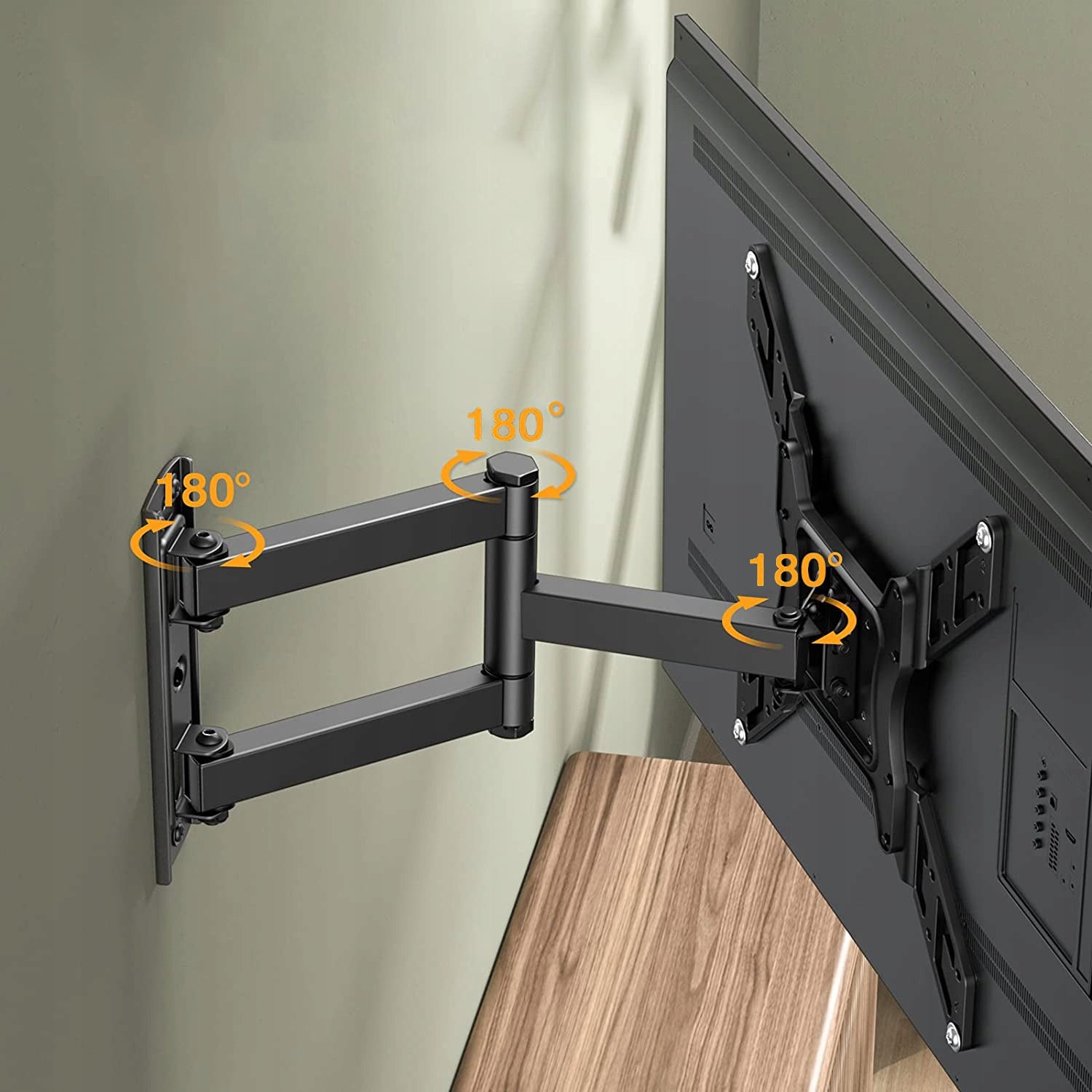 ROTATING LCD TV MOUNT MOVABLE TV HANGER 15-48 INCHES KingMount Packaging status original