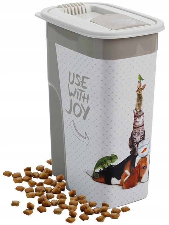 ROTHO CAT DOG FOOD CONTAINER DRY 4,1L PLASTIC WITH DISPENSER