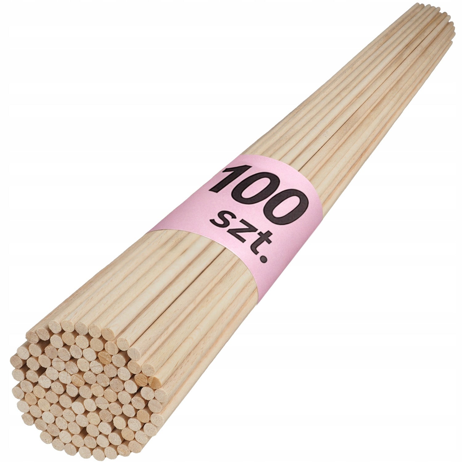 ROUGH sticks for cotton candy BEECH sticks ROUND 53 cm 100 pcs
