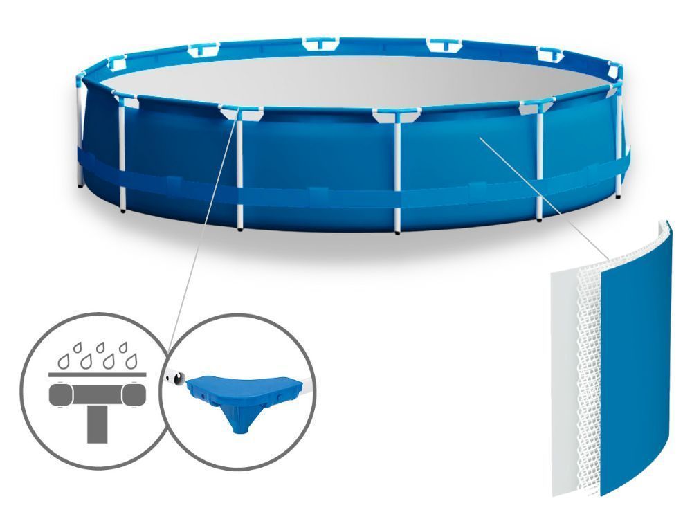 ROUND FRAME POOL 305 CM HEIGHT 76 CM CAPACITY 4678 L FAMILY Height 76 cm
