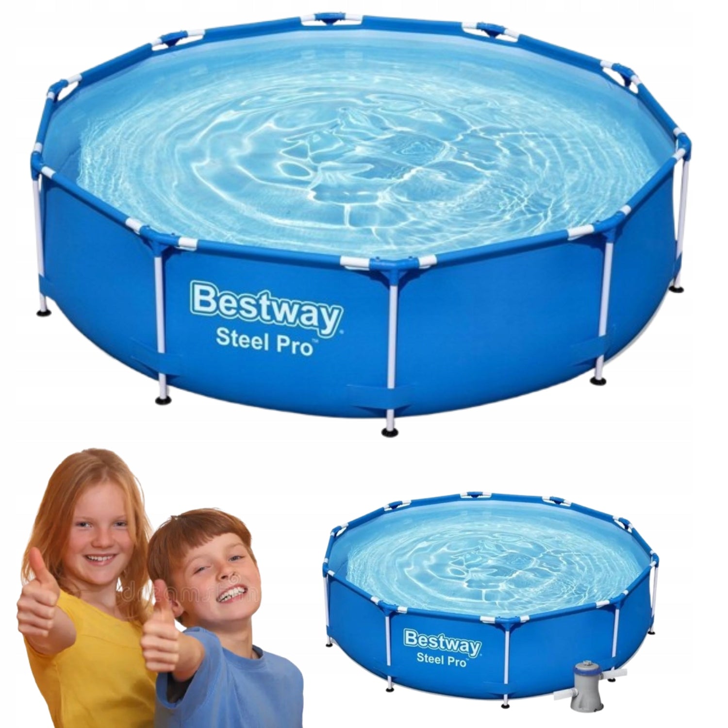 ROUND FRAME POOL 305 CM HEIGHT 76 CM CAPACITY 4678 L FAMILY