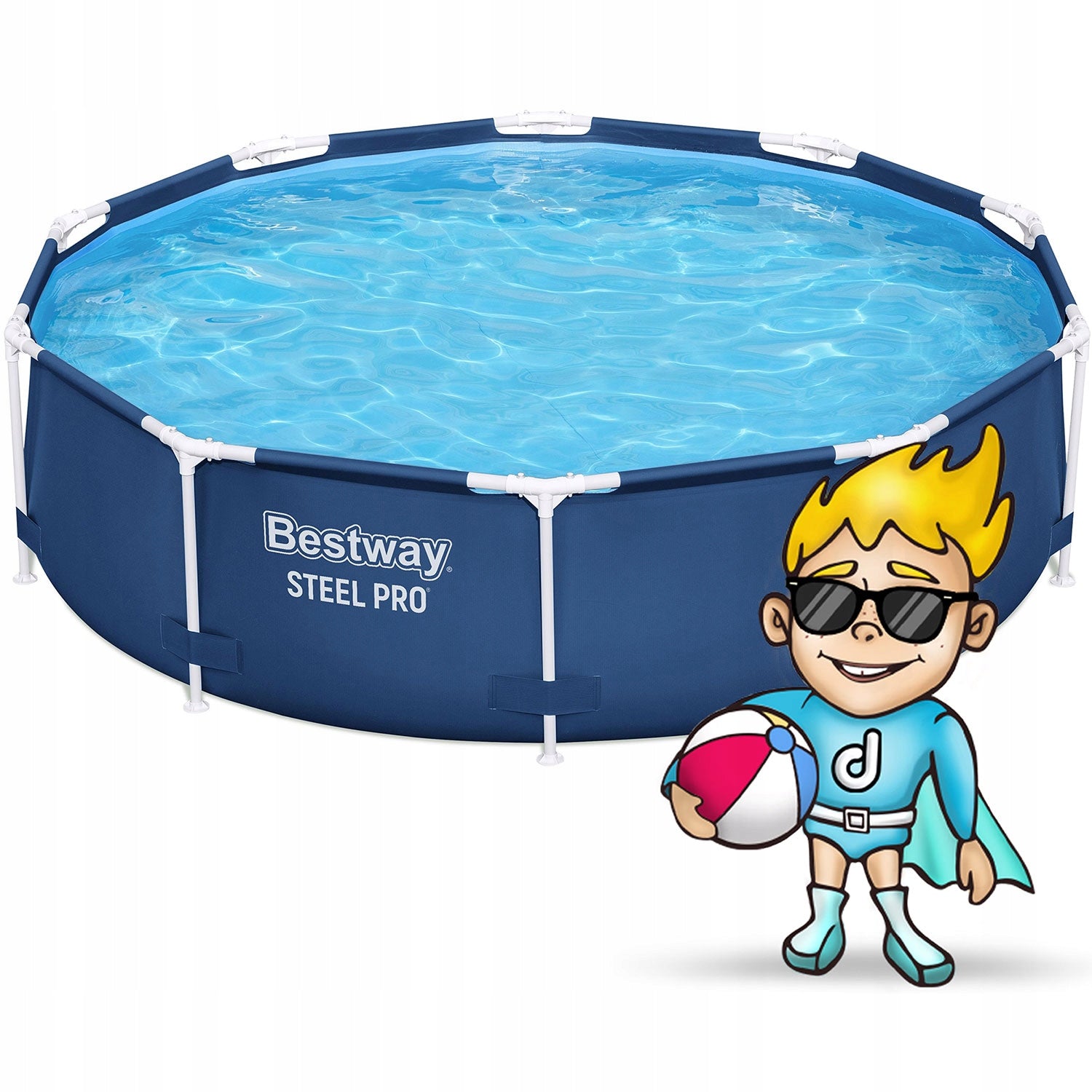 ROUND GARDEN POOL 305X76CM STEEL FRAME bestway Brand Bestway