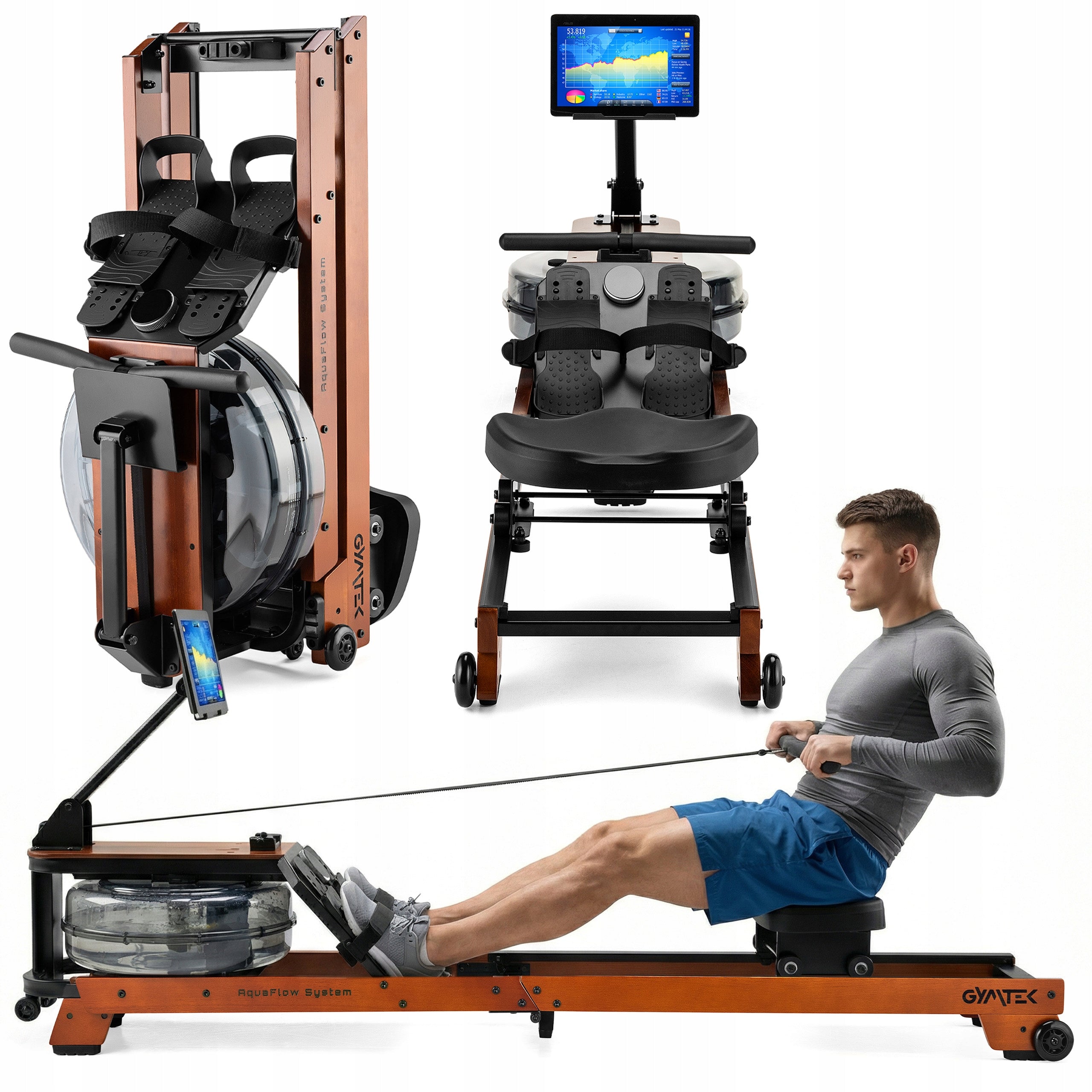 ROWING MACHINE FOR WATER EXERCISES FOLDING ROWING MACHINE BT APPLICATION XRW5000