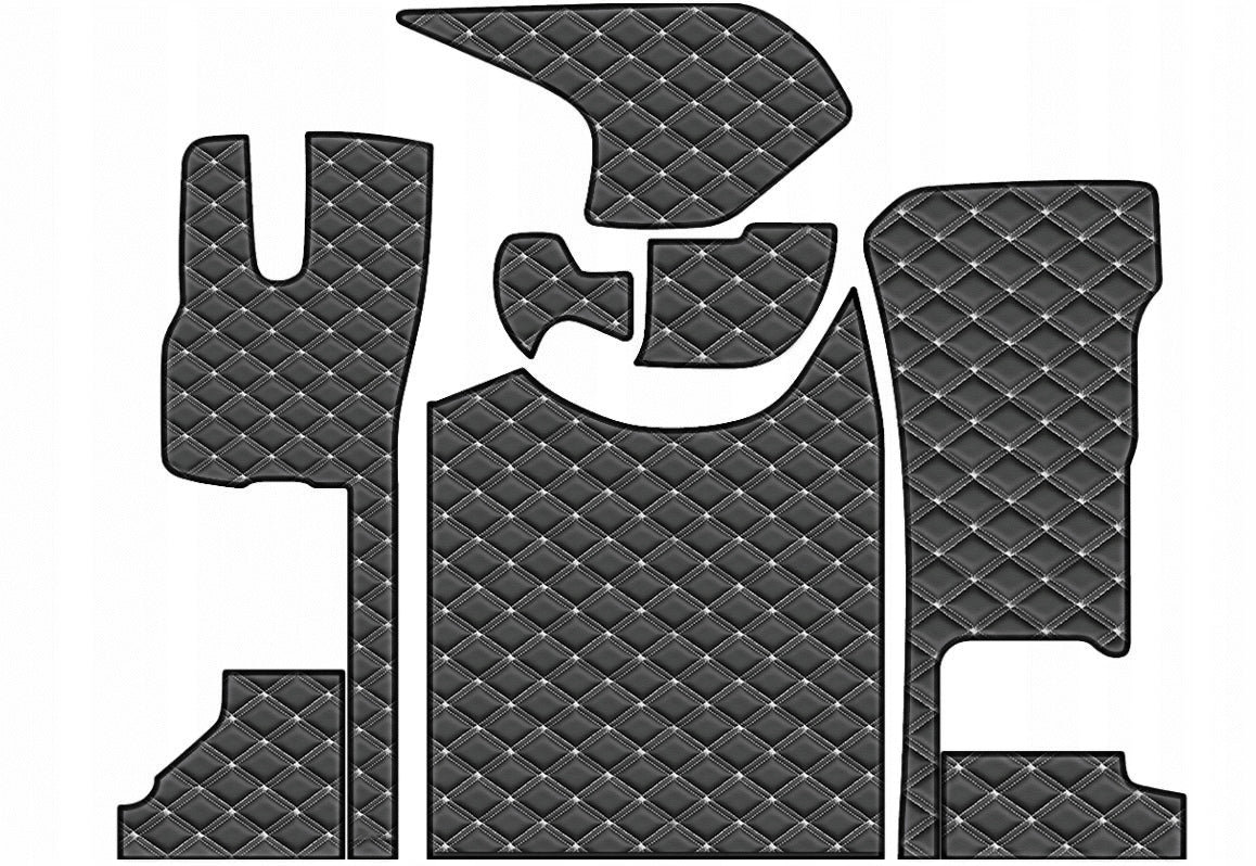 ROYAL DAF XG Double Quilted Rugs Uncushioned BLACK-GRAY