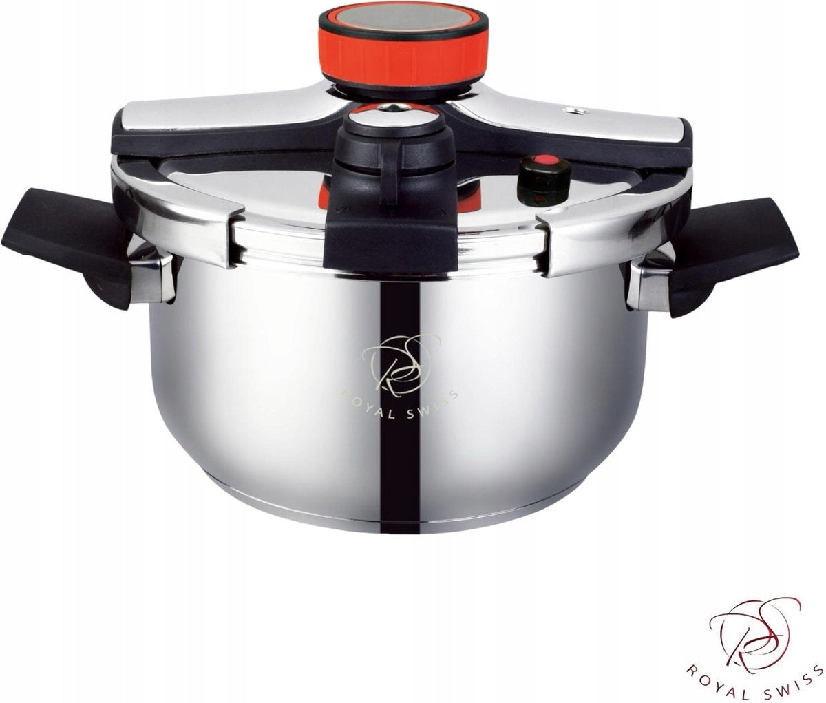 ROYAL SWISS - Induction Pressure Cooker - 18/10 Stainless Steel - 4L - 22cm