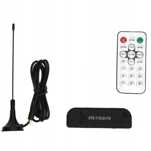 RTL2832U USB DVB T FM SDR RECEIVER + REMOTE O3 Packaging status original