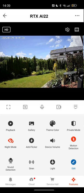 RTX IP Camera Outdoor 5MPx Tuya 2-way Audio SD Recording up to 256GB Packaging status original