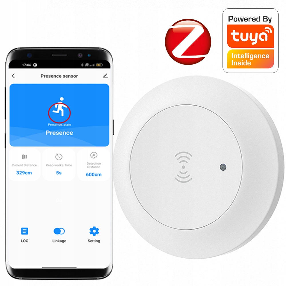 RTX Microwave presence sensor ZigBee TUYA Smart 230V surface mounted
