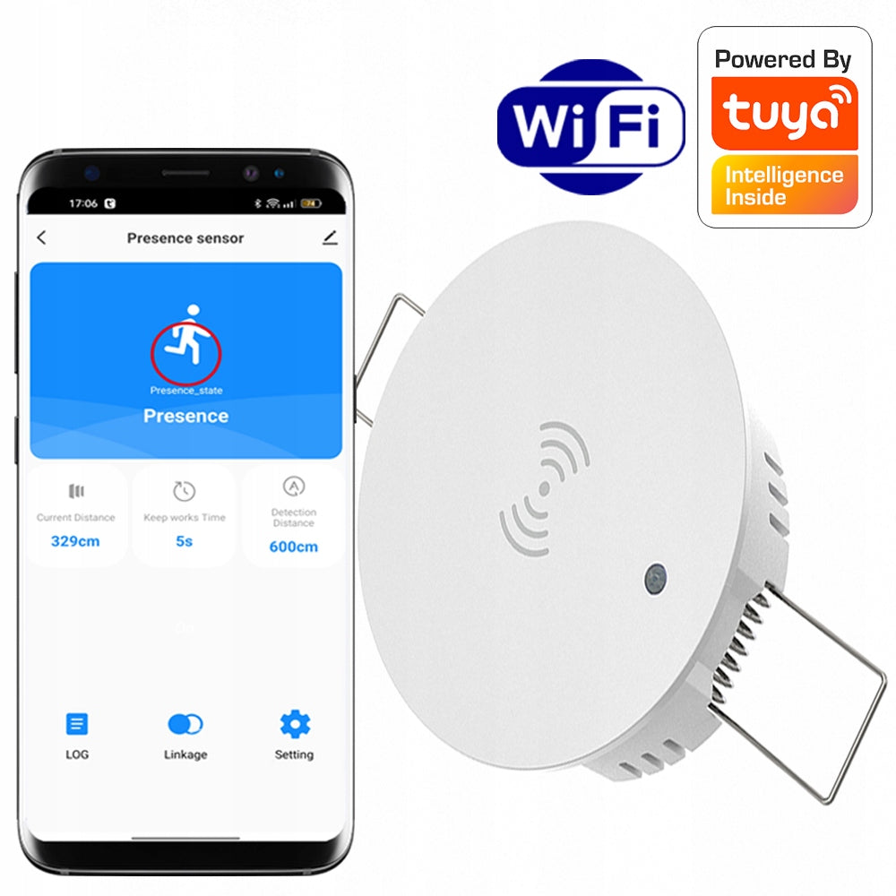 RTX Microwave sensor WiFi presence sensor TUYA Smart 230V ceiling