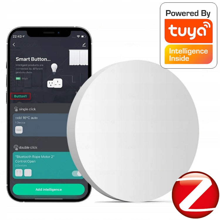 RTX Remote Control 1P Control Button 3 Scenes ZigBee Tuya
