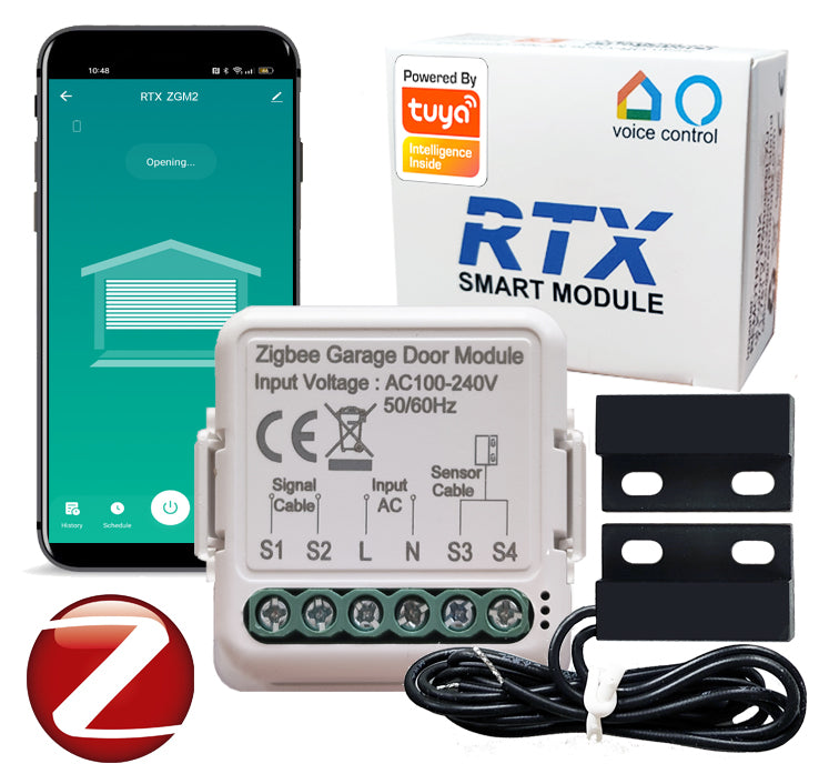 RTX ZIGBEE TUYA SMART GARAGE DOOR CONTROLLER Module + REED SENSOR