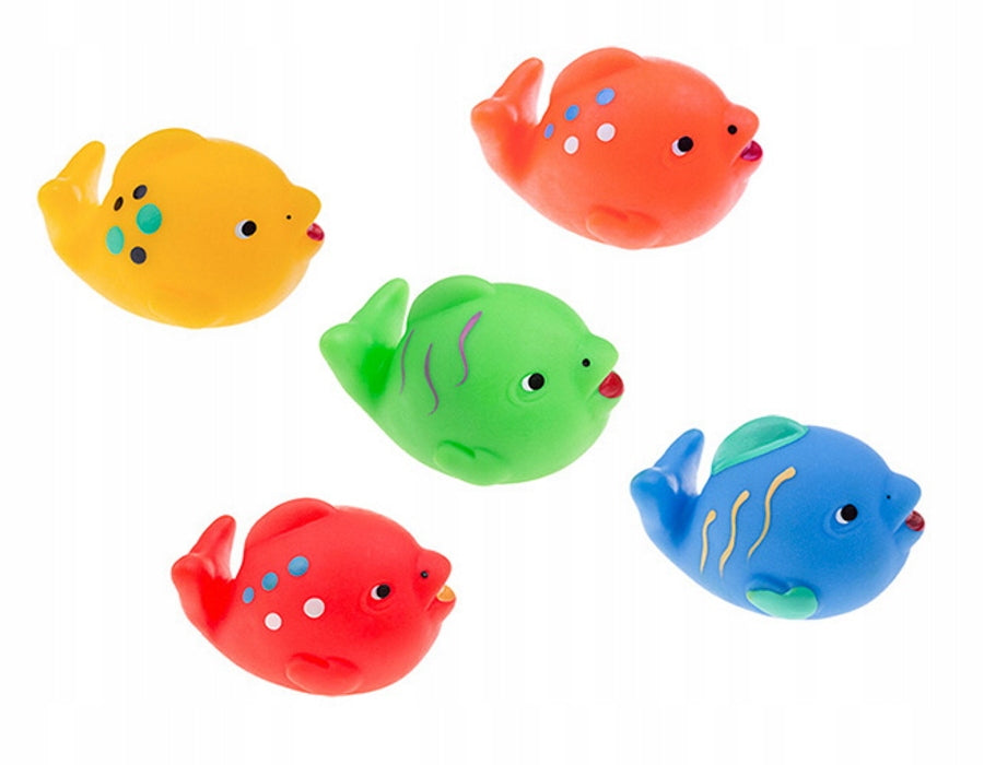 RUBBER BATH FISH TULLO 5 PCS. WITHOUT HOLE