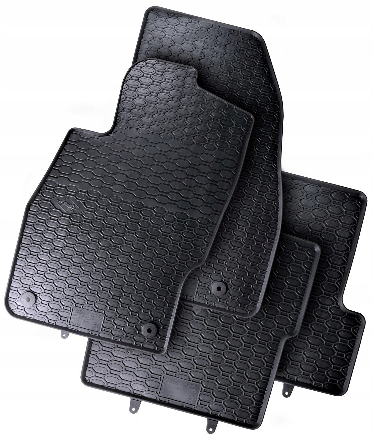 RUBBER MATS OPEL CORSA D / E 2006-2019 STOPWATCHES