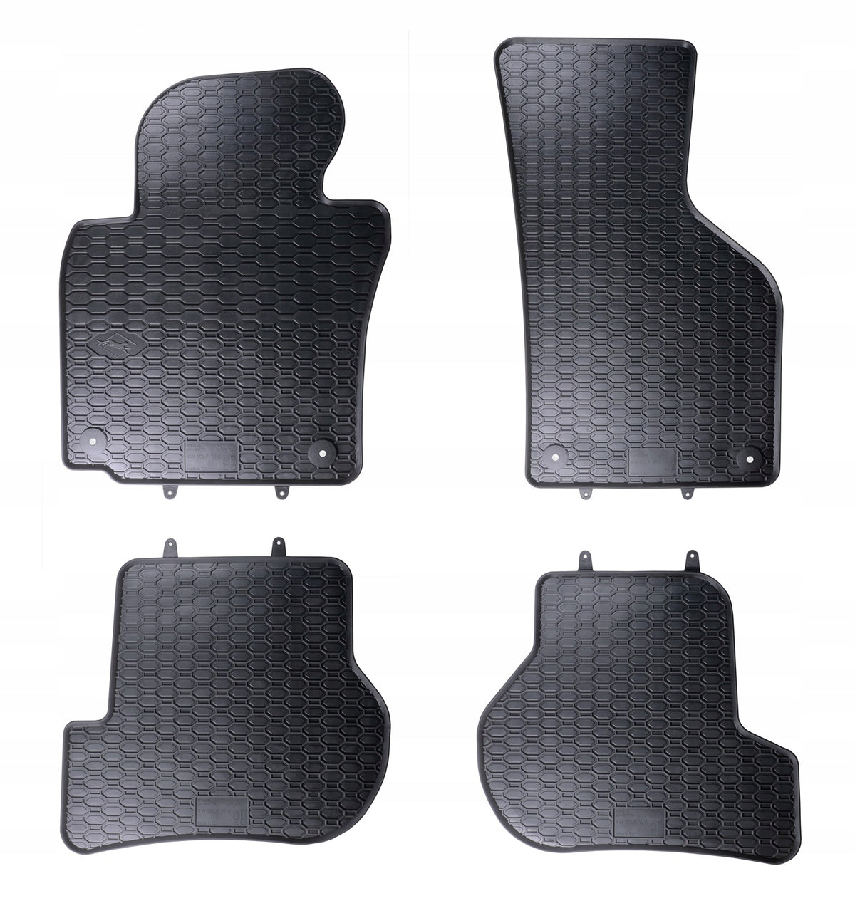 RUBBER MATS VW GOLF V VI 5 6 2003-1012+STOPPERS Manufacturer's catalog number 805/4C.2