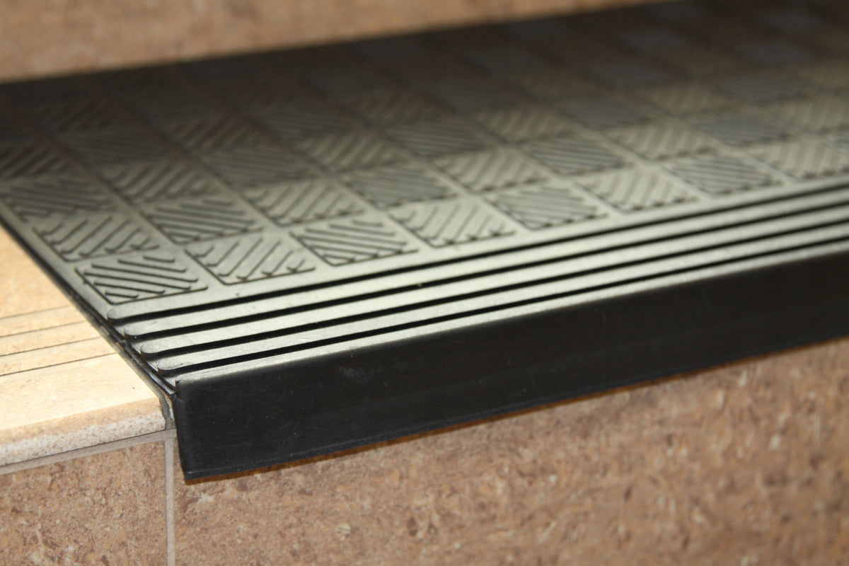 RUBBER OVERLAYS FOR STAIRS EXTERNAL STEPS NON-SLIP STRONG 30x90 cm Packaging status original