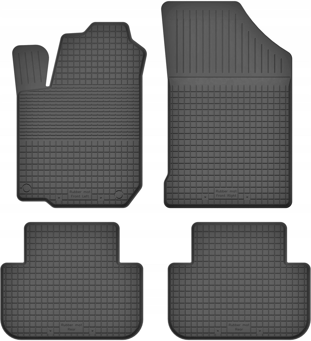 RUBBER RUGS MATCHING PREMIUM TRAY SET