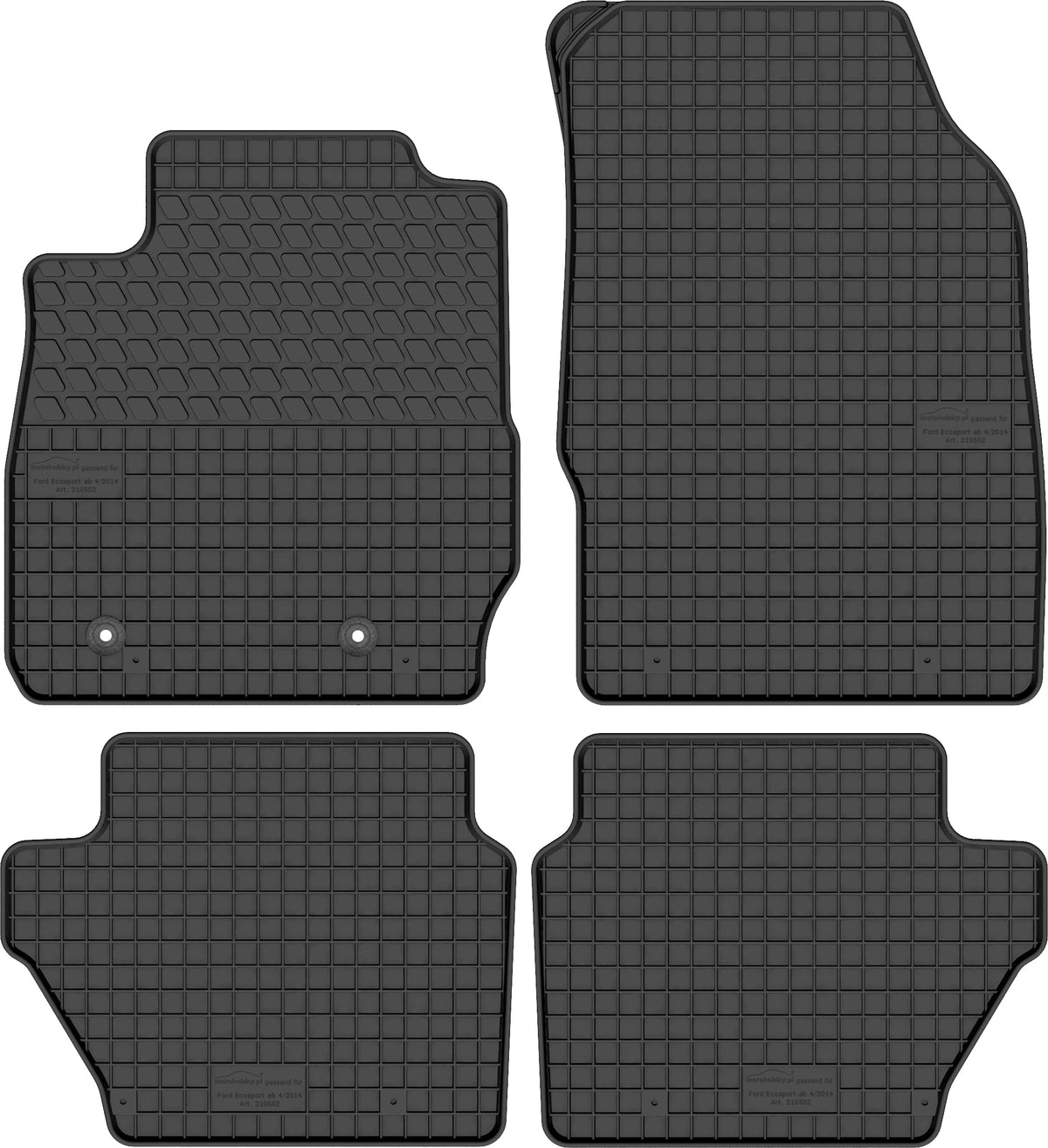 RUBBER RUGS dedicated to Ford Ecosport from 14r