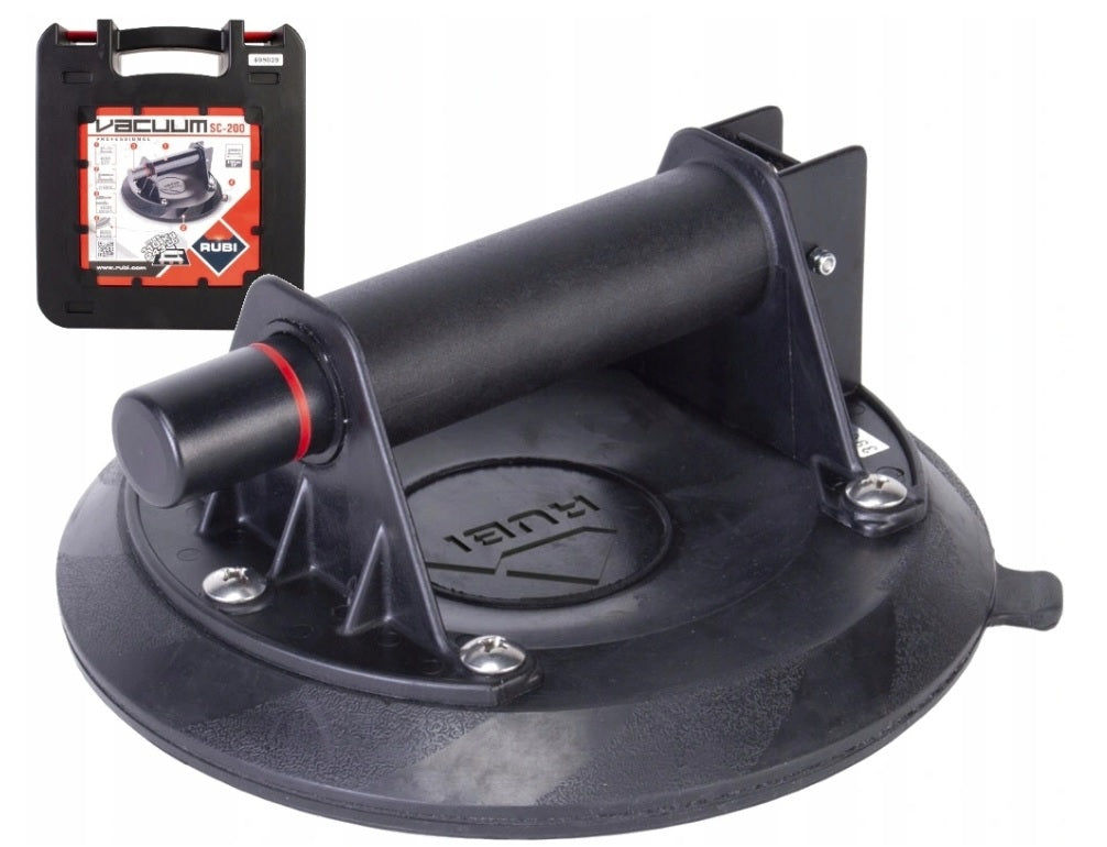 RUBI 18919 SUCTION CUP WITH TILE PUMP 110kg TRANSPORT TRUNK INCLUDED