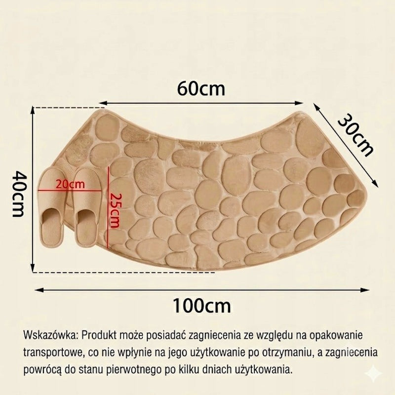 RUG Bathroom MAT 3D Anti-slip QUICK DRYING for Bathroom 40x100 Length 40 cm