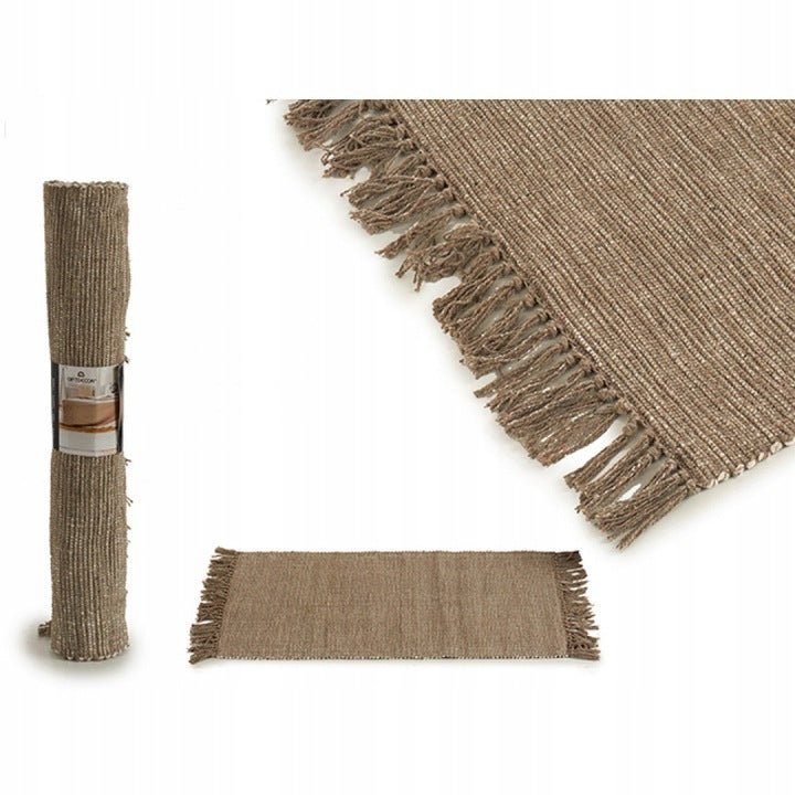 RUG WITH FRINGES WOVEN CARPET WALKWAY 50x80 BOHO