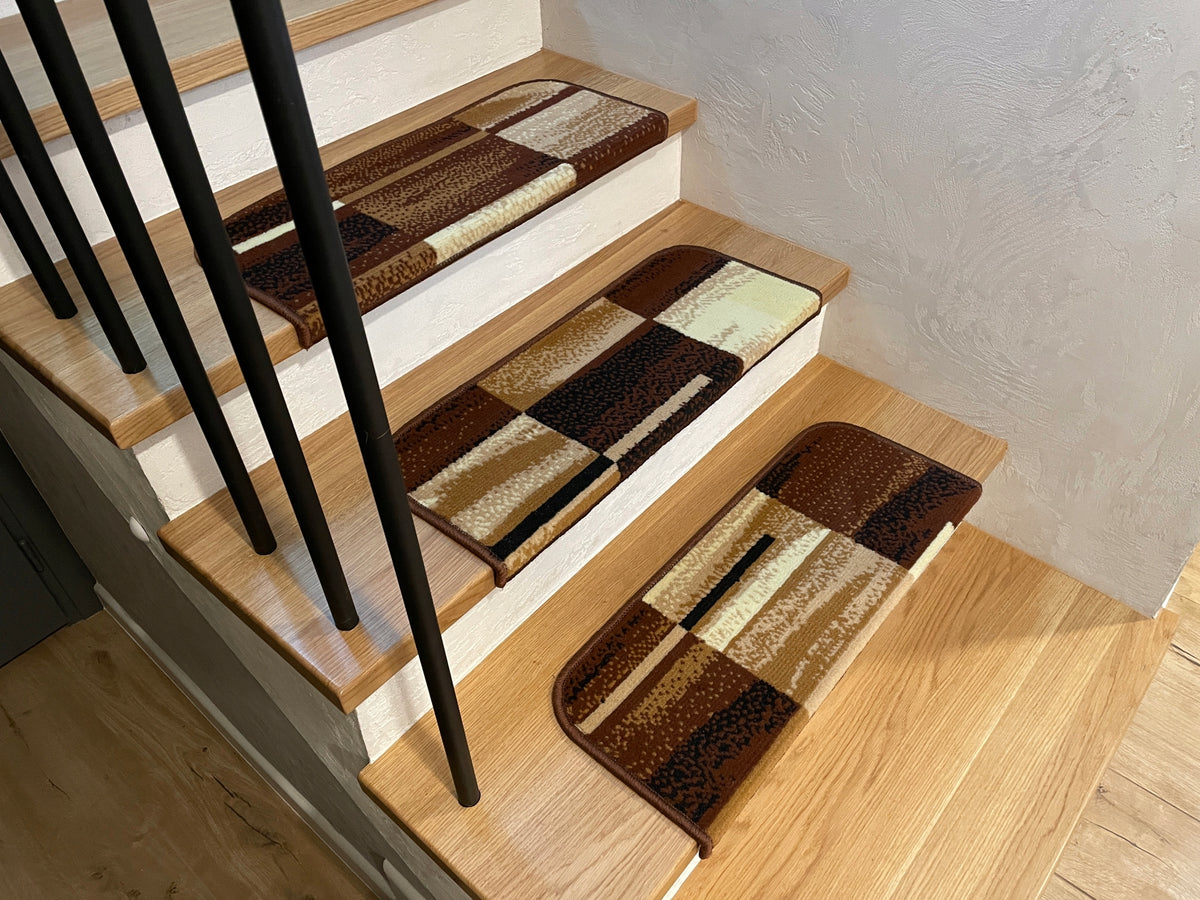 RUGS WOVEN STAIR COVERS OVERLAYS DAKOTA BROWN64x24x3 Manufacturer code DYWANOWELOVEPL