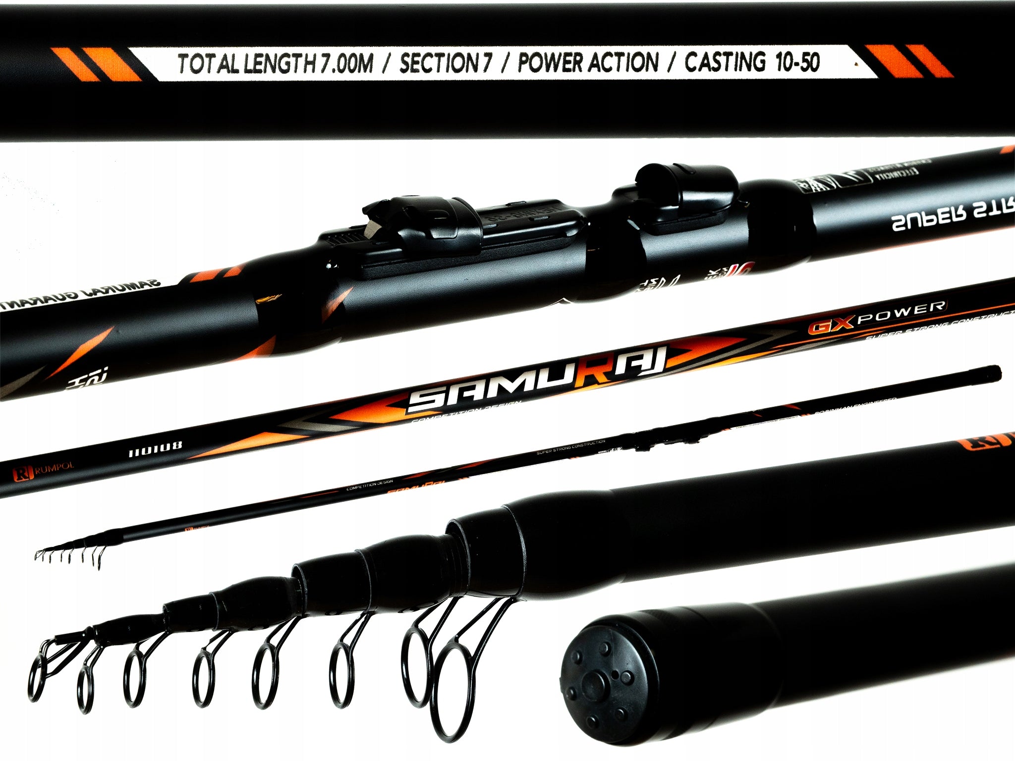 RUMPOL SAMURAI GX POWER 7M 10-50G TELESCOPIC RUMPOL 110110