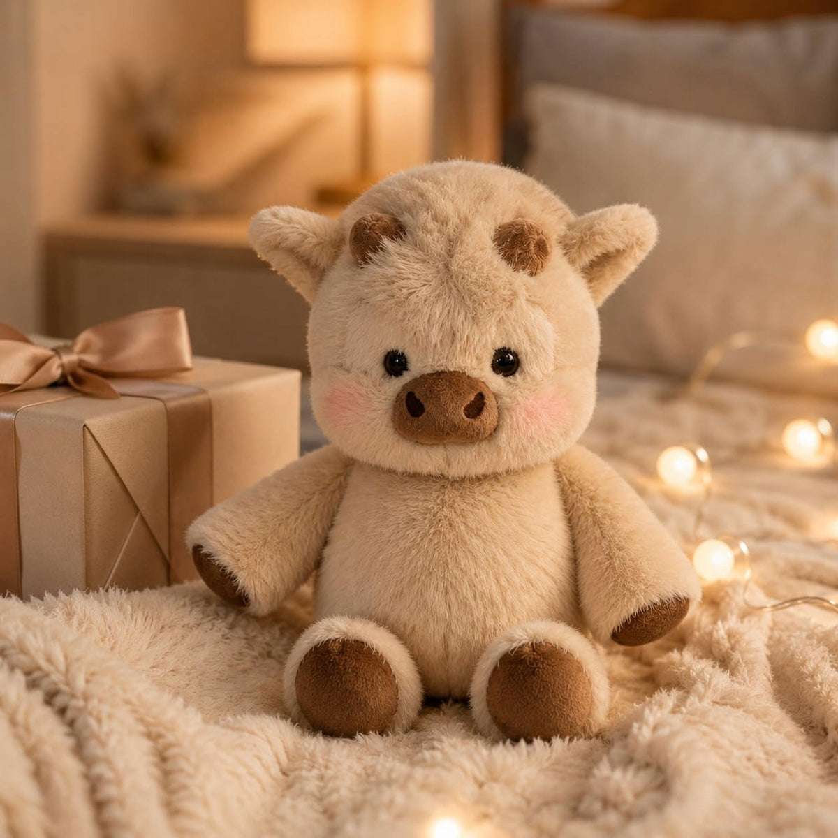 RUNNING COW PLUSH TOY PILLOW PLUSH CUDDLY PLUSH TOY 45cm Manufacturer code C051-BN