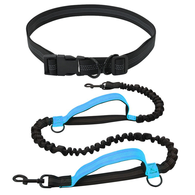 RUNNING LEASH WITH DOG HIP BELT ELASTIC TAPE 2M SPORTS ROPE Manufacturer code ZWI/MW/B-SMY02