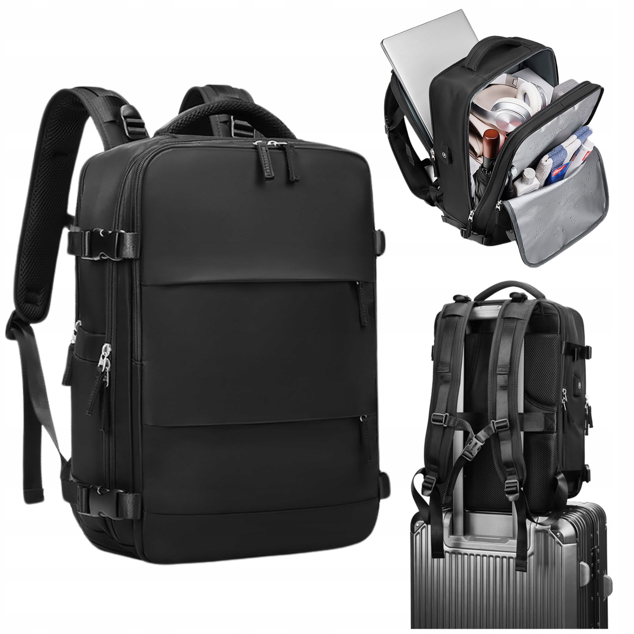 RYANAIR AIRPLANE TRAVEL BACKPACK 40x30x20 USB CABIN CARRY-ON LUGGAGE Brand Essosway