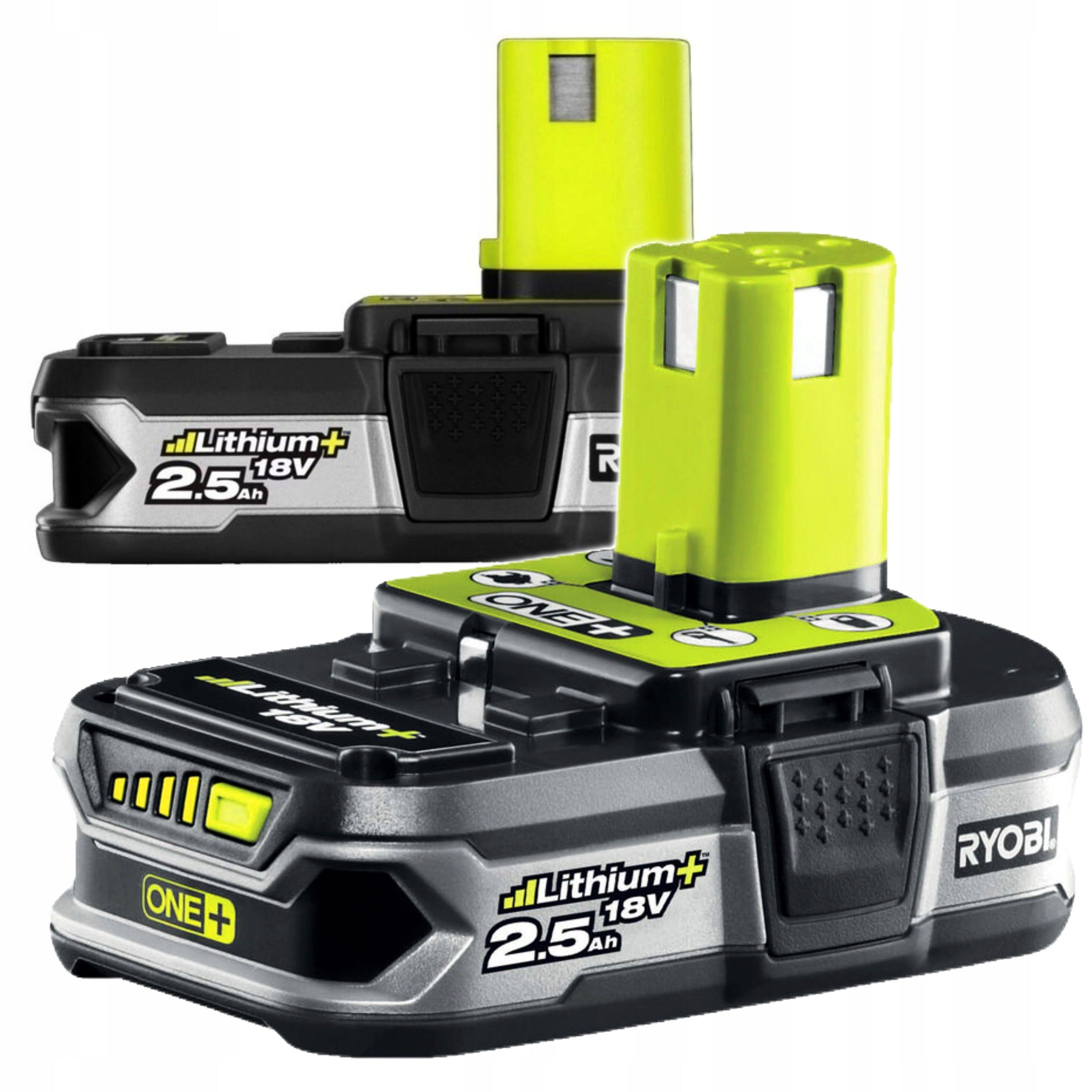RYOBI BATTERY LI-Ion BATTERY LITHIUM+ 2.5Ah 18V ONE RB18L25 FOR CHARGER