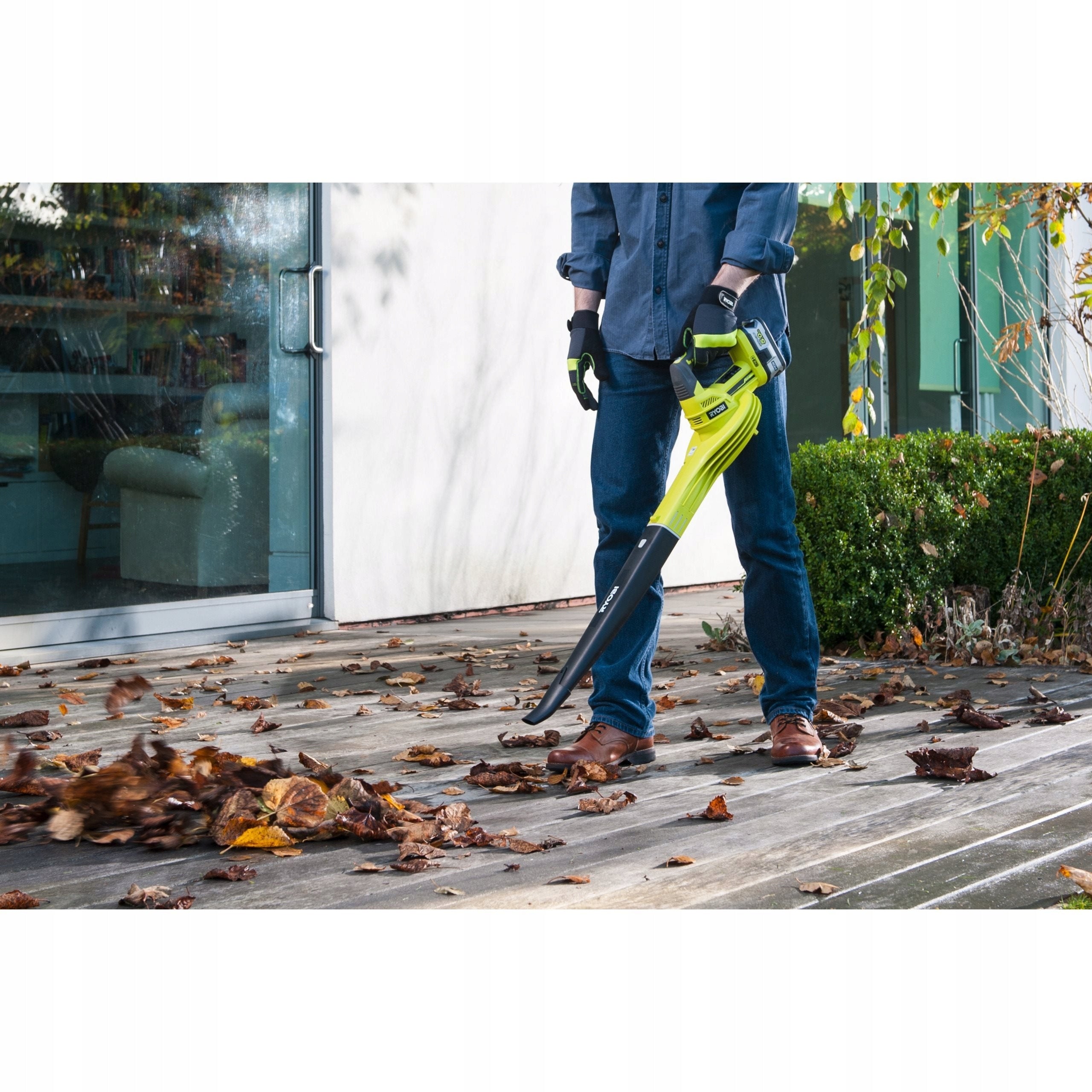 RYOBI CORDLESS LEAF BLOWER 245KM/H SOLO OBL1820S Power supply rechargeable battery