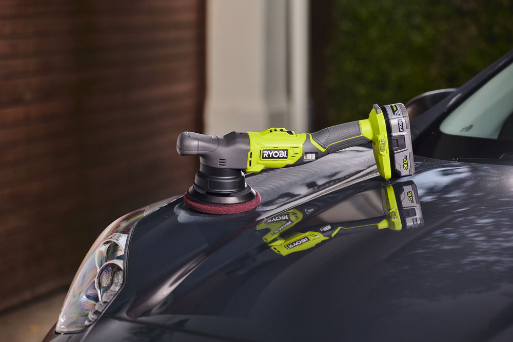 RYOBI CORDLESS POLISHER 18V ADJUSTMENT R18P-0 125MM OSCILLATION + 3 PADS Brand Ryobi