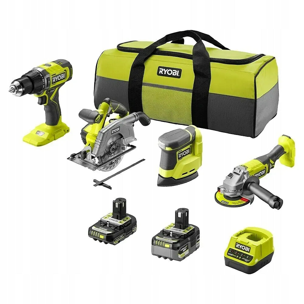 RYOBI R18CK4G-252S 18V Cordless Tool Kit + Charger + Aku