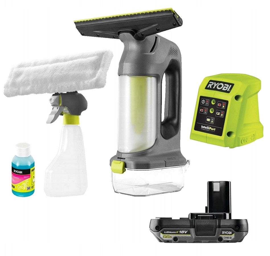RYOBI RWV18-1C20GL WINDOW CLEANER 2.0Ah SET