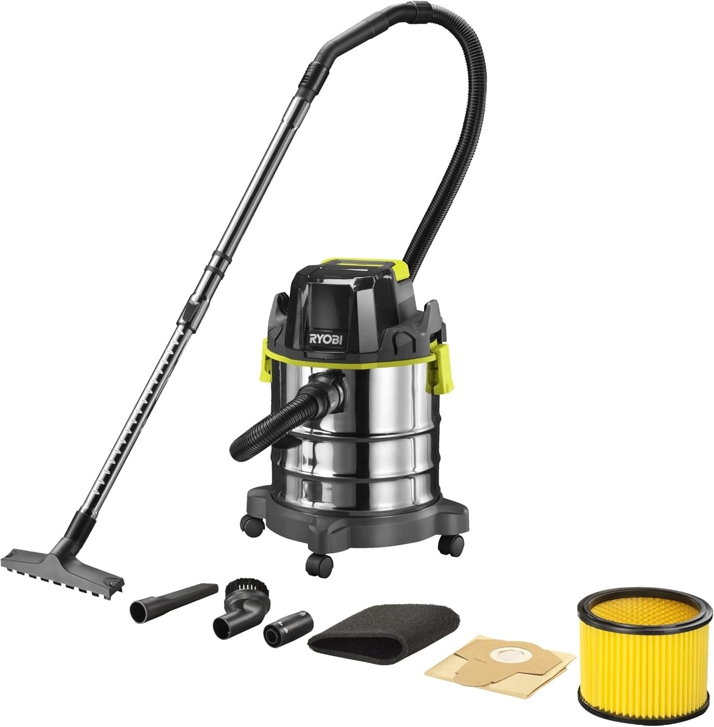 RYOBI WET AND DRY VACUUM CLEANER 18V R18WDV-0, 18-LITER TANK, IN Z