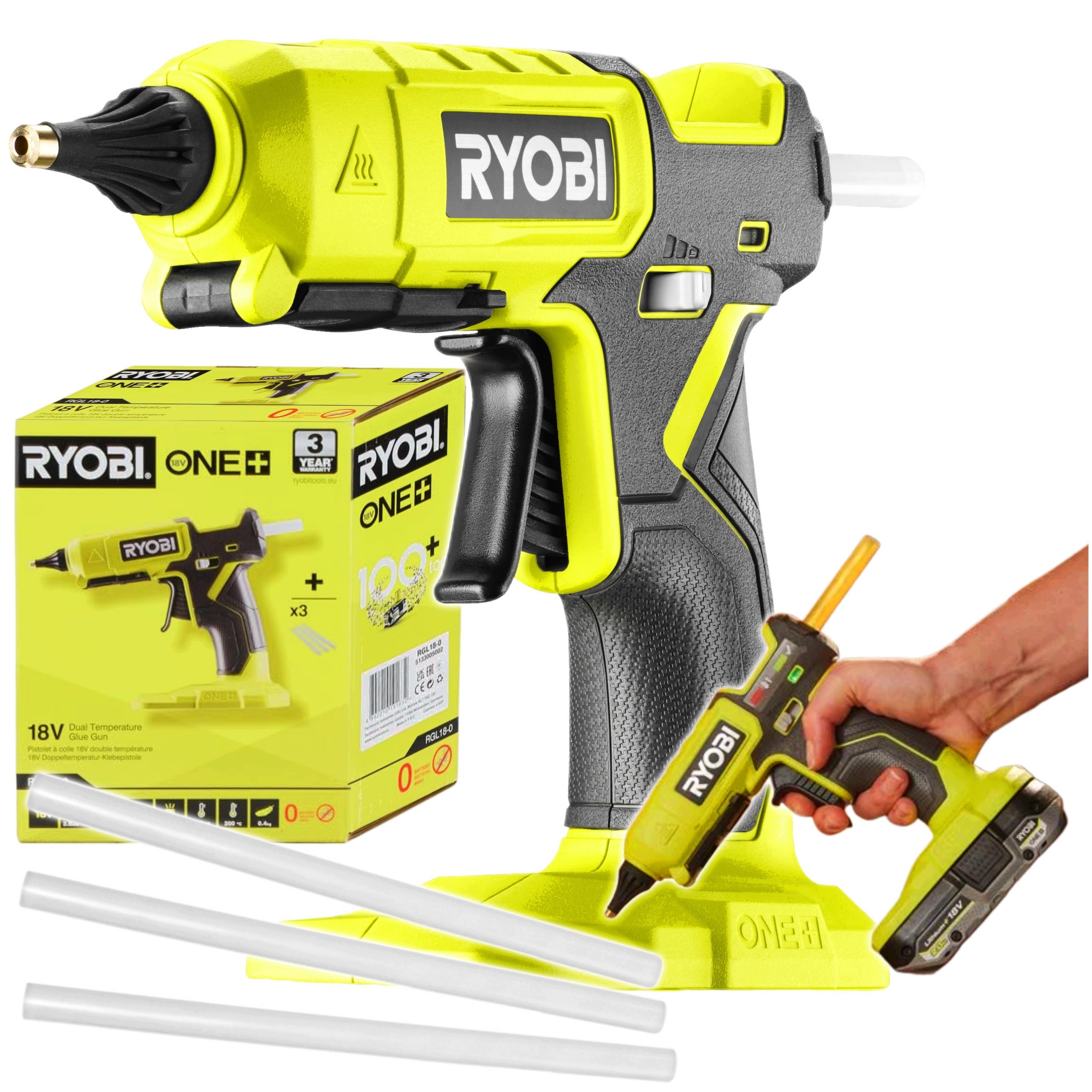 RYOBI WIRELESS GUN FOR HOT GLUE TEMPERATURE CONTROL